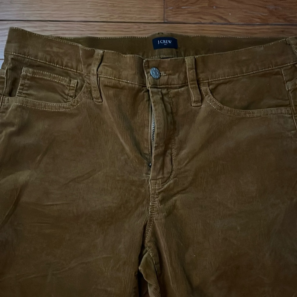 Sleek camel corduroy J.Crew pants